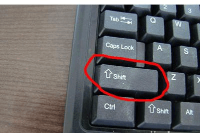  shift键失灵怎么办？shift键有什么用? 电脑基础